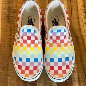 Vans Rainbow Classic Slip-On Kids Shoes
